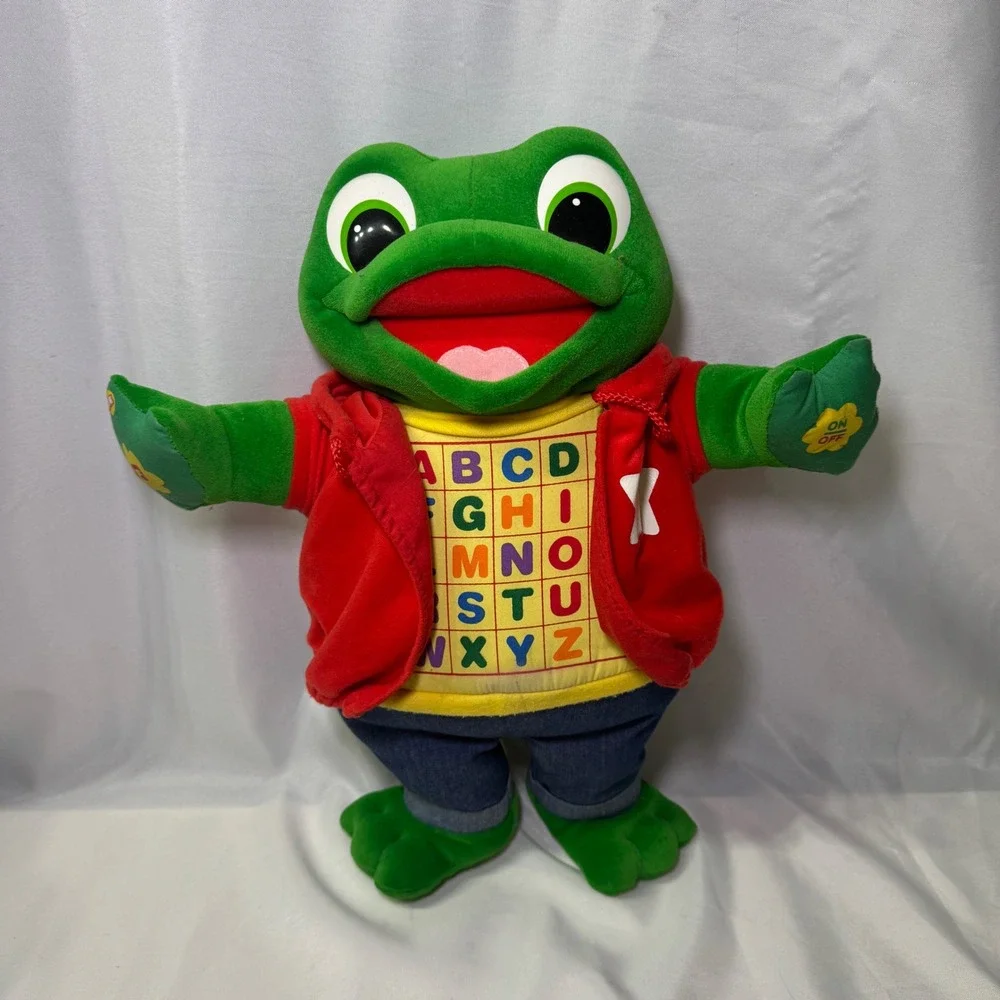 LeapFrog Read & Sing Little Leap Interactive ABC Phonics Plush Frog 20020 2003